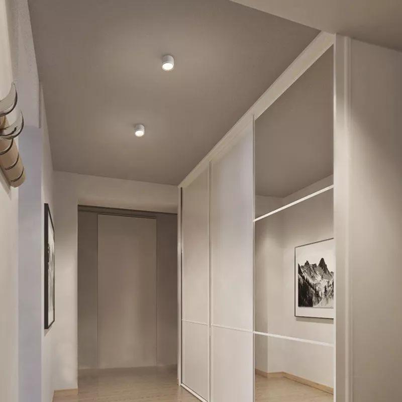 Spot Encastrable pour Ampoule GU10 Blanc, Intérieur Doré