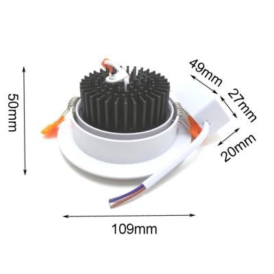 Spot Encastrable LED Orientable 7W 80° Rond