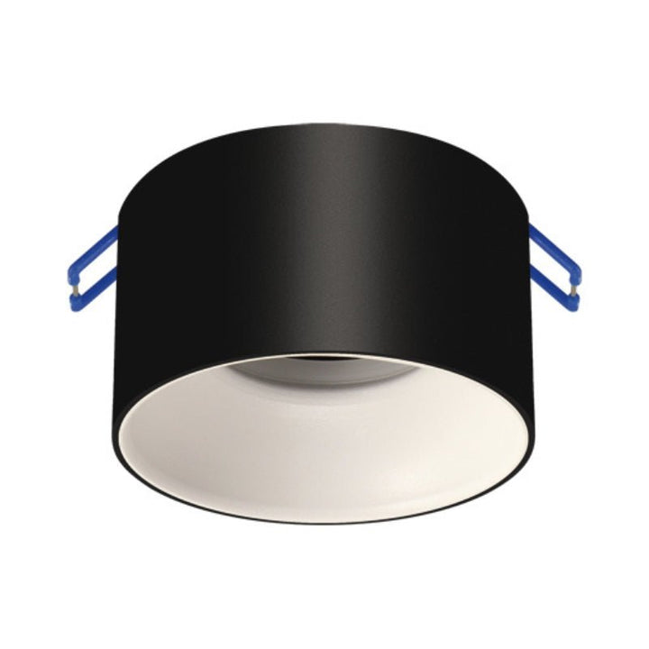 Spot Encastrable pour Ampoule GU10 Noir, Intérieur Blanc