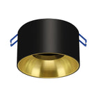 Inbouwspot voor GU10-lamp, zwart, goudkleurige binnenkant