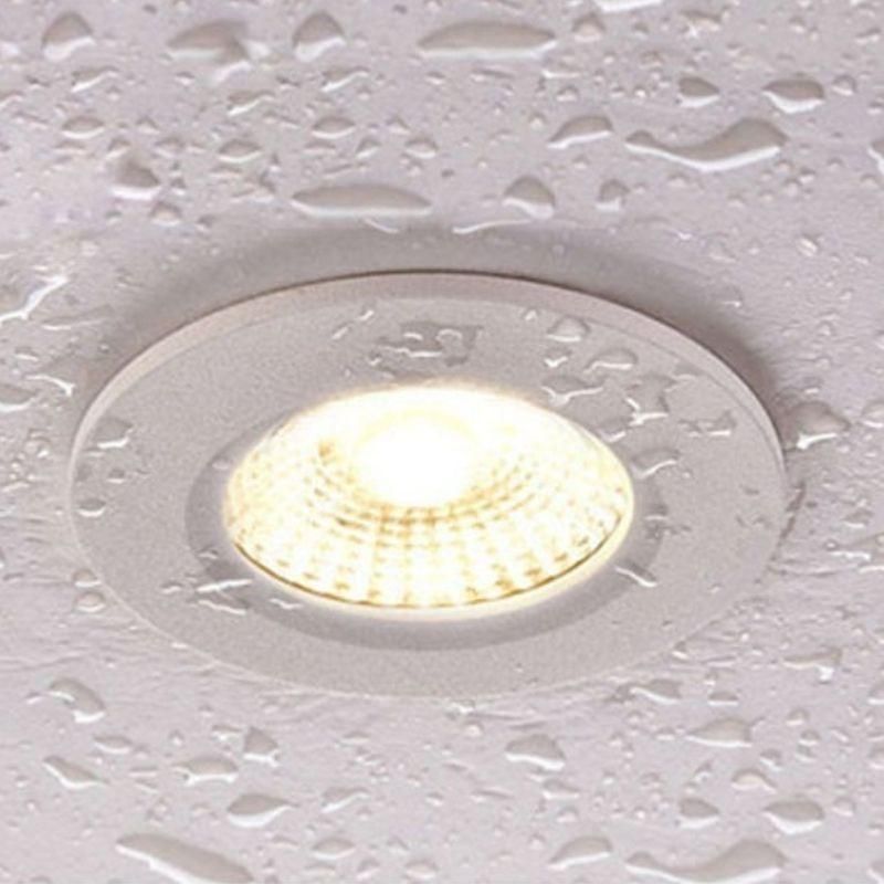 Built -in anti -fire LED 8W IP65 white round - variable color temperature