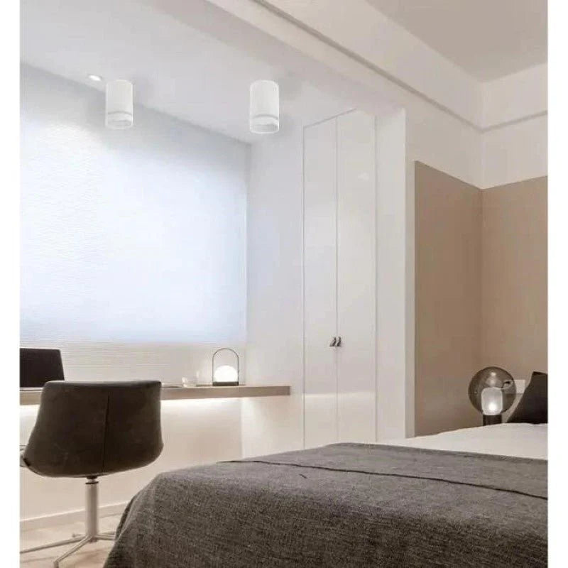 Design LED Aufbaustrahler SCHWARZ für GU10 Leuchtmittel