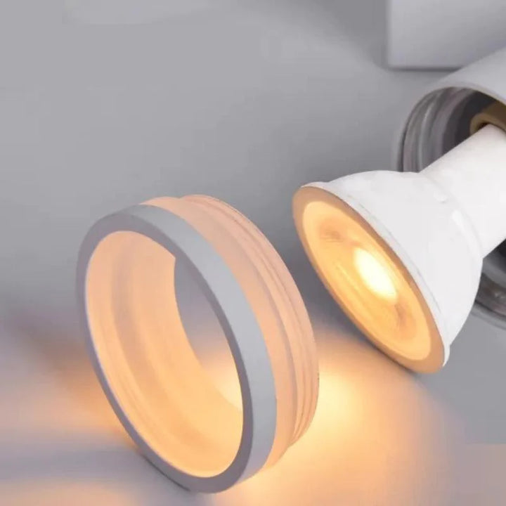 Designer surface-mounted LED spotlight for GU10 bulb