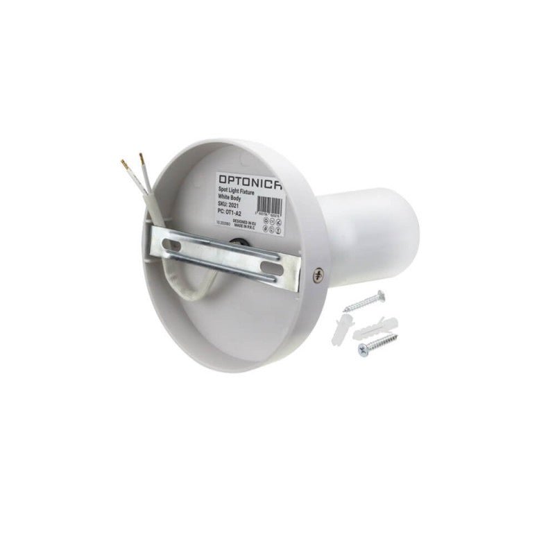 Spot LED en Saillie Orientable Blanc pour Ampoule GU10