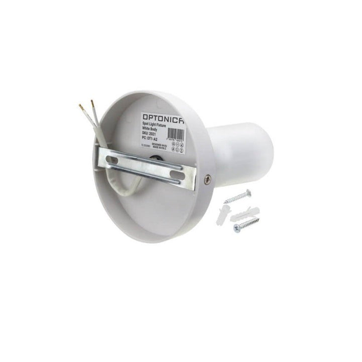 Spot LED en Saillie Orientable Blanc pour Ampoule GU10