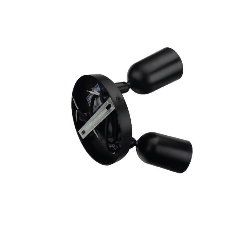 Spot LED en saillie Triple Orientable Noir pour ampoule GU10