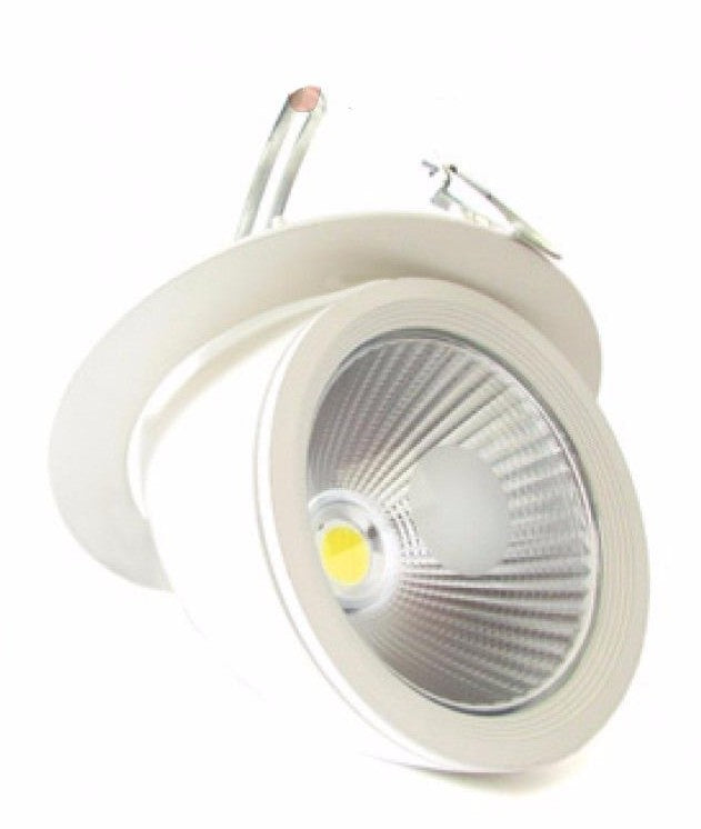 Built -in LED spot 30W COB 90 ° Round adjustable