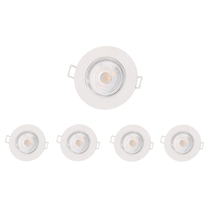 LED-Einbaustrahler 5W IP65 Ø72mm Weiß