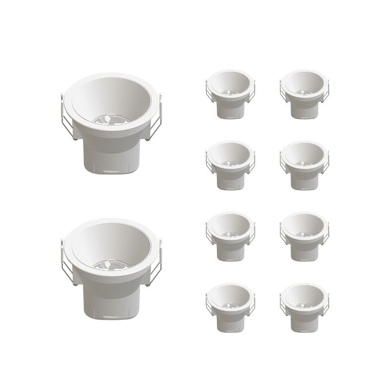 Spot LED Encastrable 8W IP44 Dimmable CCT Ø90mm Blanc - Pack de 10