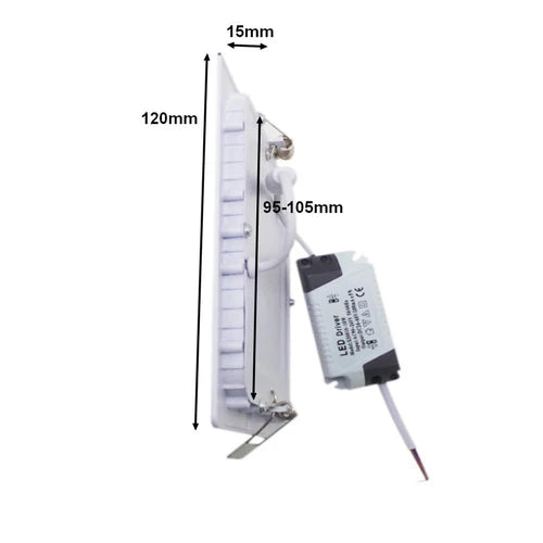 Spot LED Encastrable Carré BLANC 6W CCT