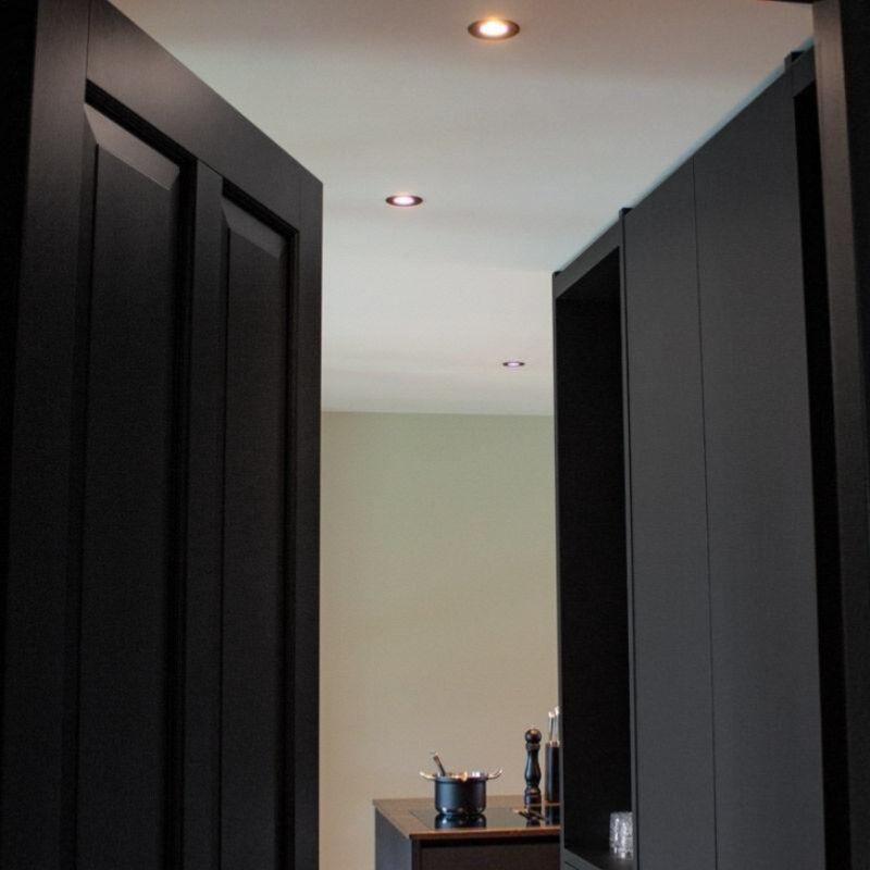 Spot LED Encastrable Orientable 5W Rond Noir SMD