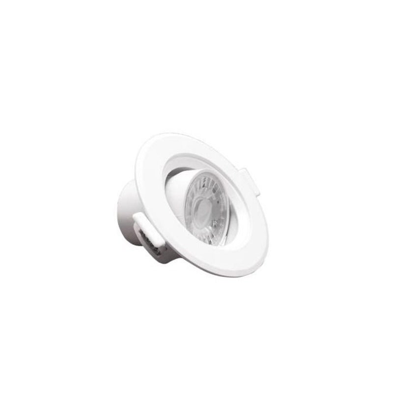 Spot LED Encastrable Orientable Rond Blanc 8W (Pack de 10)