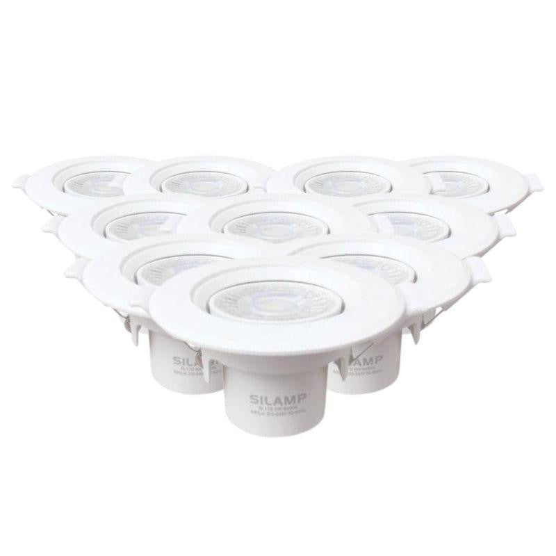 8 W runder, weißer, verstellbarer LED-Einbaustrahler