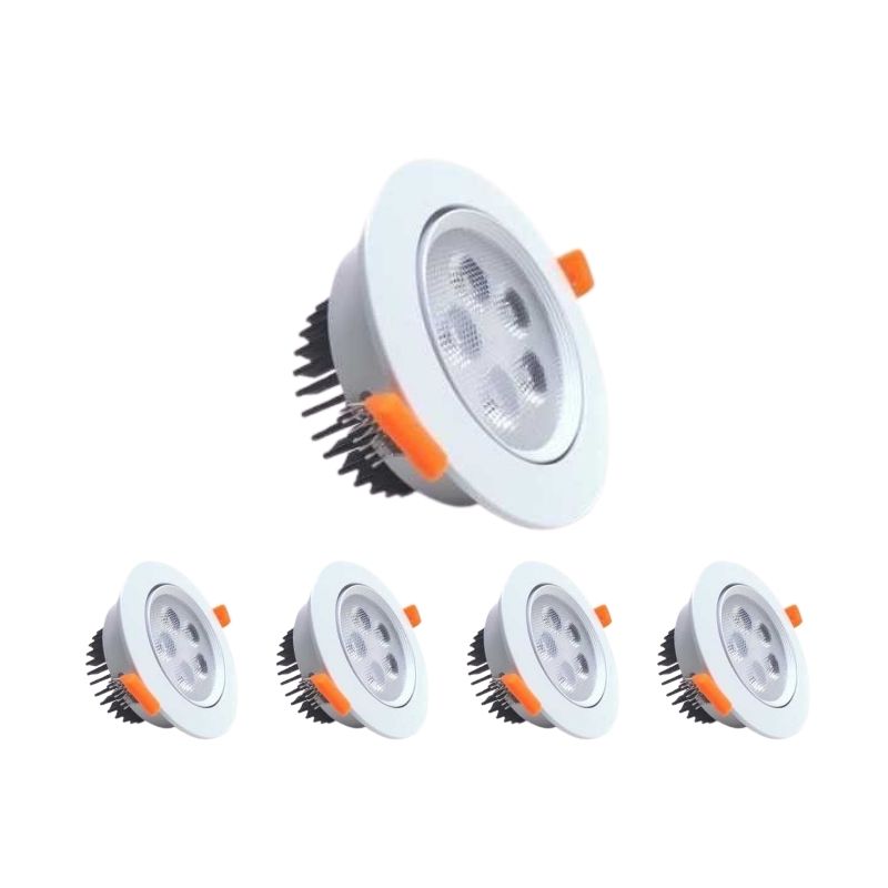 Spot LED Encastrable 5W 80° Orientable Rond