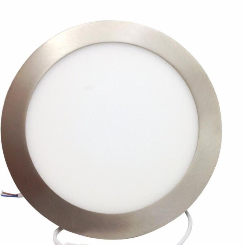 Downlight Dalle LED 12W Extra Plate Ronde Aluminium - Pack de 5