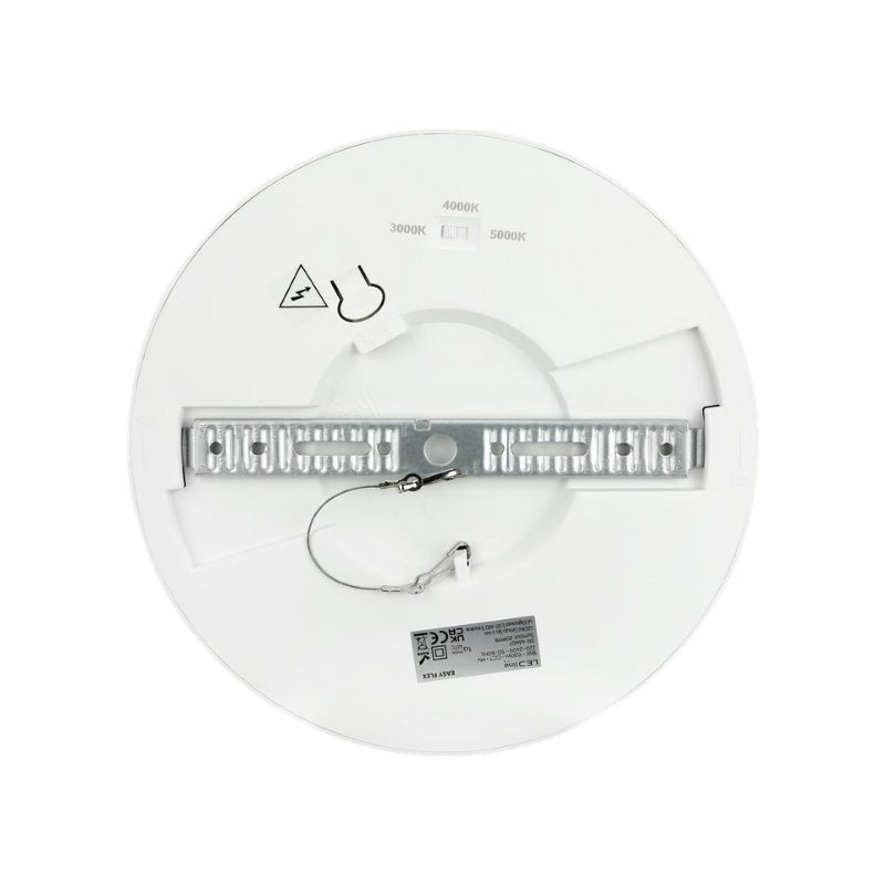 Spot LED Encastrable Rond Montage Réglable 24W 90lm/W ⌀300mm IP20 Blanc CCT avec Détecteur de Mouvement - 3000K/4000K/5000K