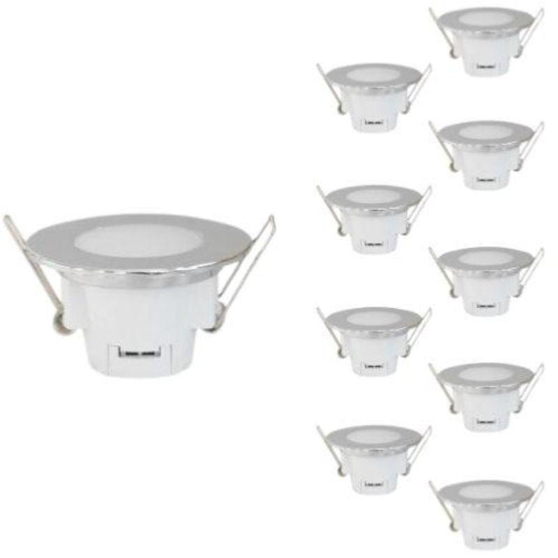 Spot LED Etanche 5W Rond Encastrable IP65 (Pack de 10)
