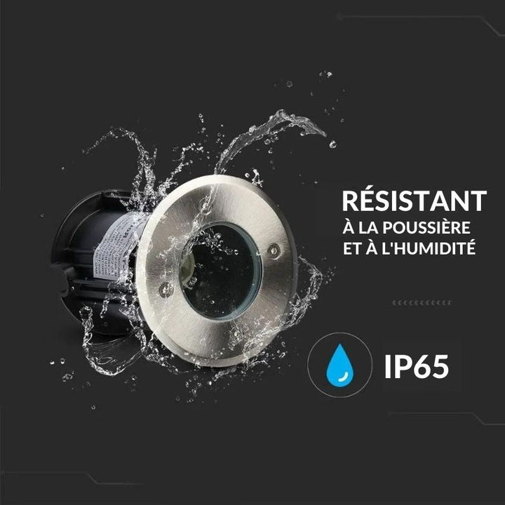 Spot LED Extérieur Encastrable IP65 pour Ampoule GU10 (Pack de 10)