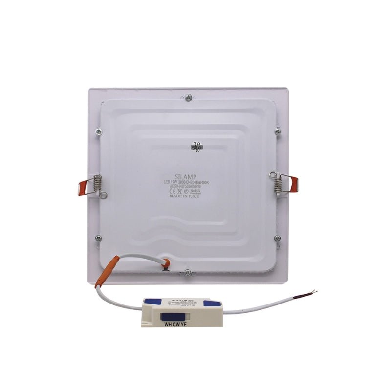 Spot LED Extra Plat Carré 12W Blanc CCT - 3000K/4000K/6000K ( Pack de 10 )