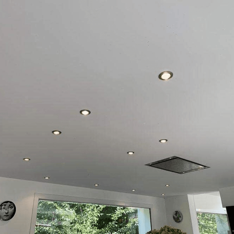 Downlight Dalle LED 6W Extra Plate Ronde Aluminium - Pack de 5