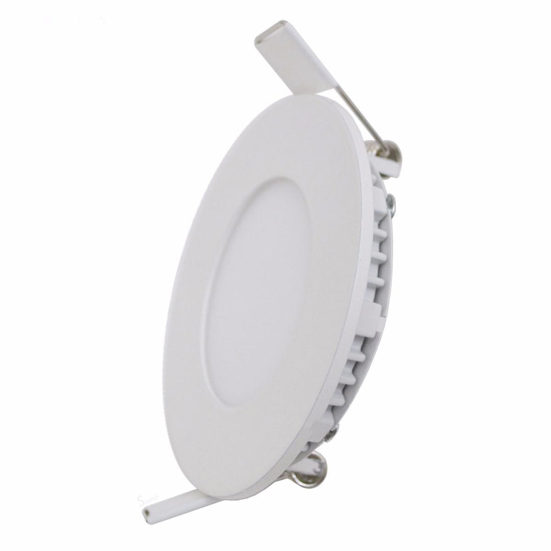 Downlight Dalle LED 12W Extra Plate Ronde Blanc