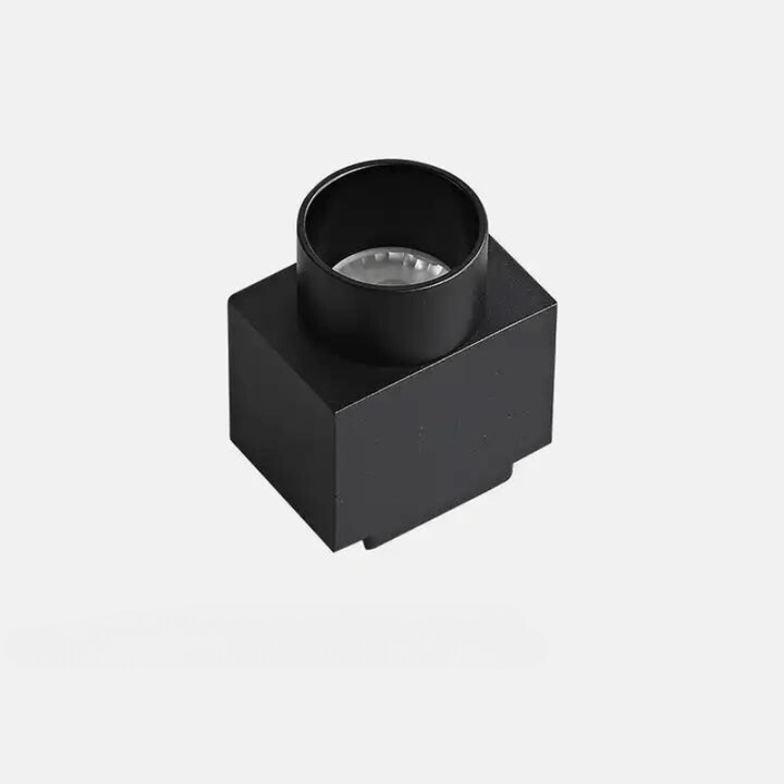 Foco LED Fijo 5W Negro para Carril Magnético Extra Plano MM30