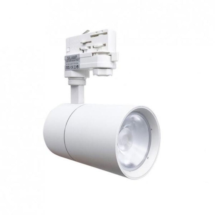 Spot LED sur Rail 30W 80° Triphasé Blanc (Pack de 5)