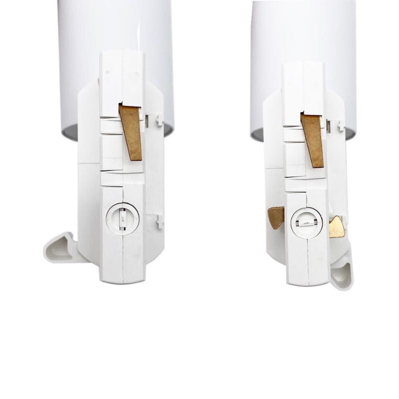 Spot LED sur rail 80° Triphasé Blanc pour ampoule GU10