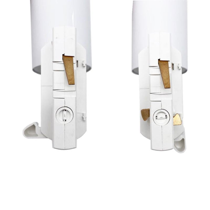 Spot LED sur rail 80° Triphasé Blanc pour ampoule GU10