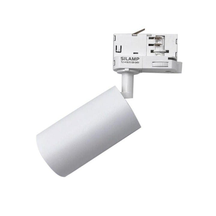 Spot LED sur rail 80° Triphasé Blanc pour ampoule GU10