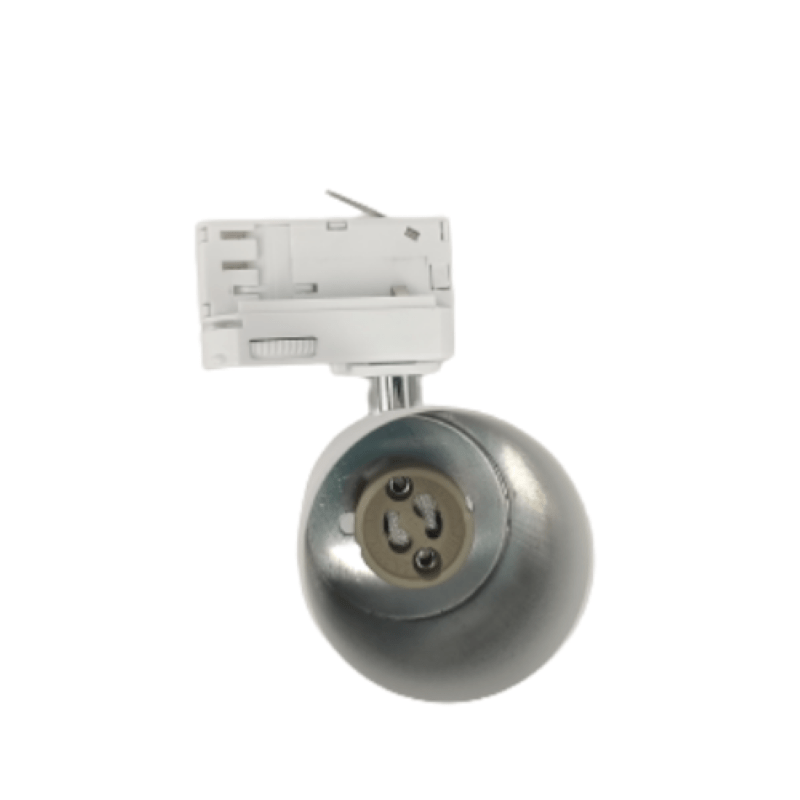 Spot LED sur rail Triphasé Blanc pour Ampoule GU10