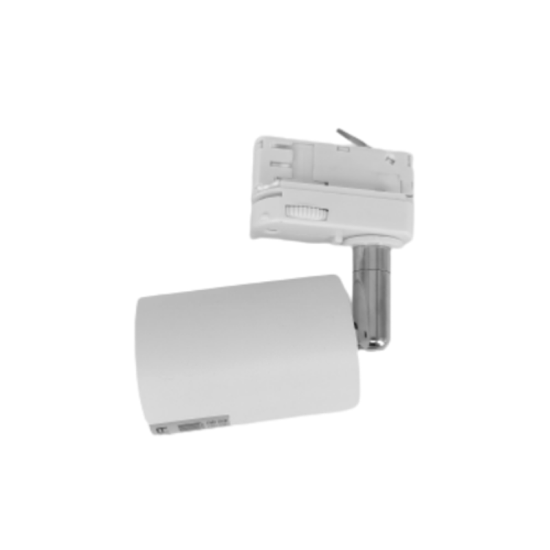 Spot LED sur rail Triphasé Blanc pour Ampoule GU10