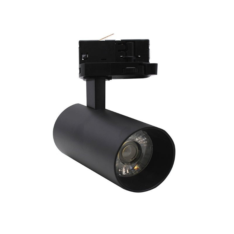 Spot LED sur Rail Triphasé CCT 20W 60° Noir - 3000K/4000K/6500K