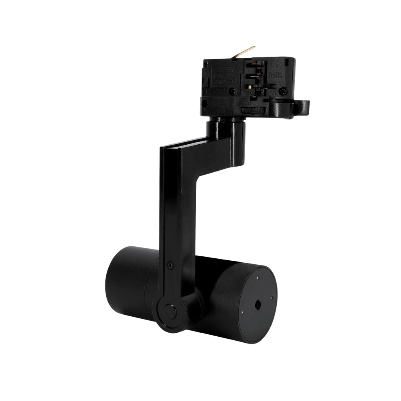 Spot LED sur Rail Triphasé NOIR 36° pour ampoule GU10