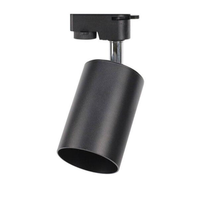 Spot LED sur rail Triphasé Noir pour Ampoule GU10