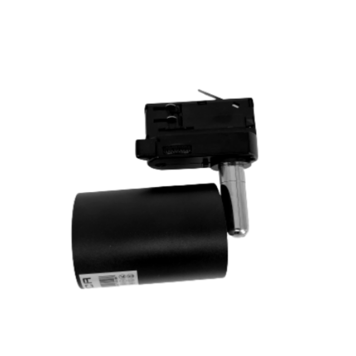 Spot LED sur rail Triphasé Noir pour Ampoule GU10