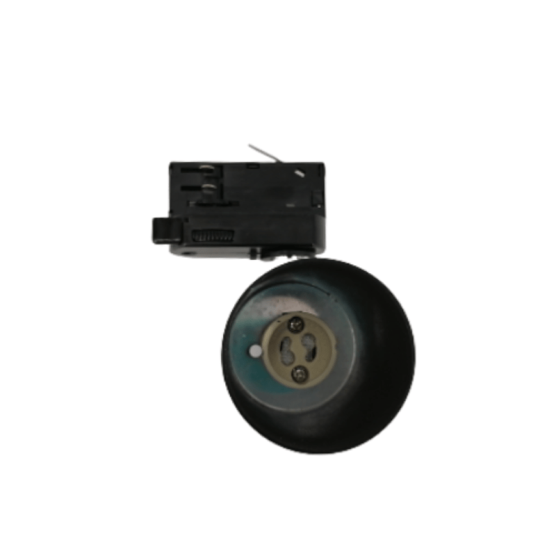 Spot LED sur rail Triphasé Noir pour Ampoule GU10