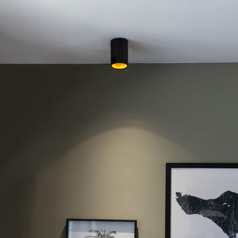 Spot LED en saillie Noir pour ampoule GU10