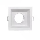 Support encastrable Spot Carré Blanc Mat pour Ampoule GU10