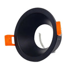 Recessed Mount Round Matte Black Spot Holder for GU10 Bulb