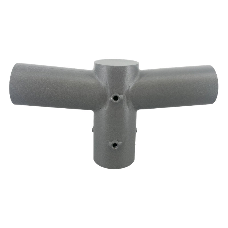 Support Gris 2 Luminaires pour Mât d'Éclairage