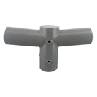 Support Gris 2 Luminaires pour Mât d'Éclairage