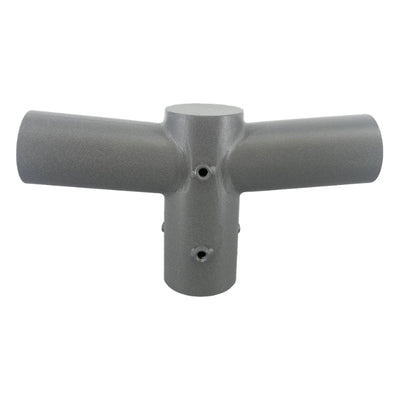 Support Gris 2 Luminaires pour Mât d'Éclairage