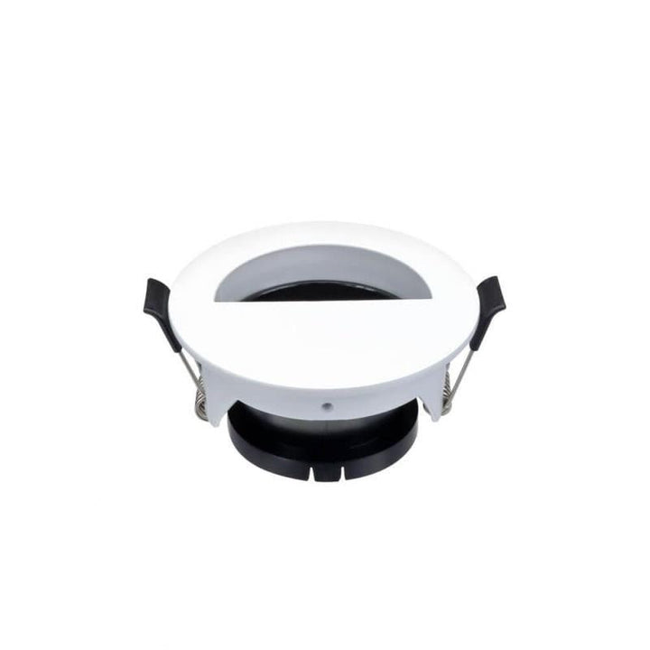 Support Spot Aluminium GU10 LED Demi-Rond Orientable Ø83mm Blanc