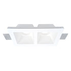 Steunspot Dubbel GU10 LED Carré Blanc 215x118mm