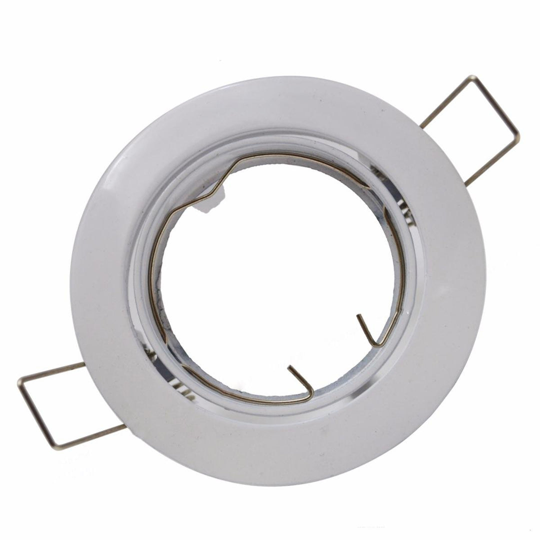 Support Spot Encastrable GU10 LED Orientable Rond (Pack de 10)