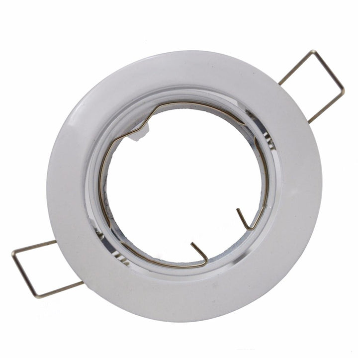 Support Spot Encastrable GU10 LED Orientable Rond (Pack de 10)