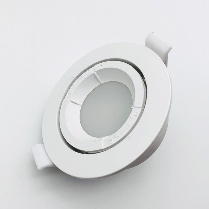 Support Spot Encastrable GU10 LED Orientable Rond BLANC (Pack de 10)