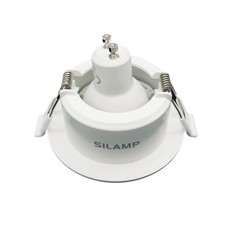 Support Spot Encastrable GU10 LED Orientable Rond BLANC (Pack de 10)