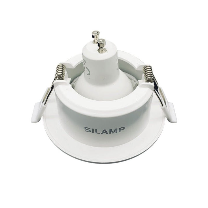 Support Spot Encastrable GU10 LED Orientable Rond BLANC (Pack de 10)